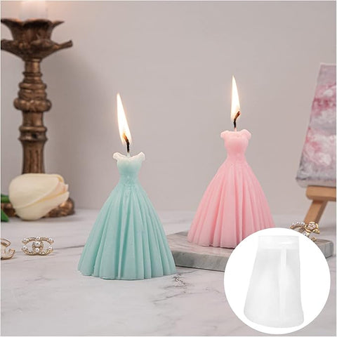 Smello's Bride Dress Candle Silicone Mould (SCM 128)