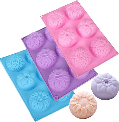 Smello's 6 Cavity Elegant Silicone Floral Mould (FM 104)