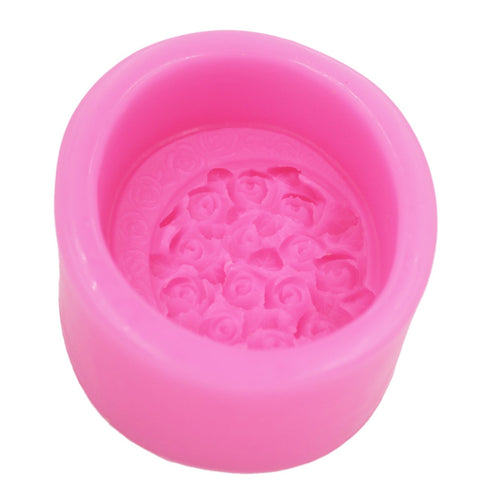 Smello's Oval Rose Embossed Floral Silicone Soap Moulds (SC 106)