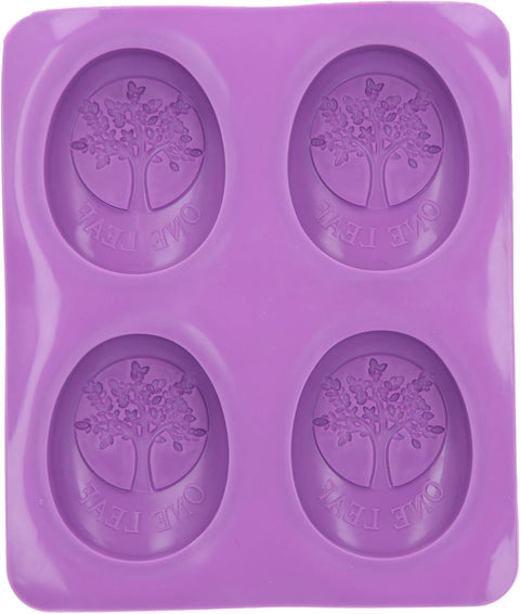 Smello's 4 Cavity Round Tree Silicone 3D Multi Cavity Mould (MC 104)