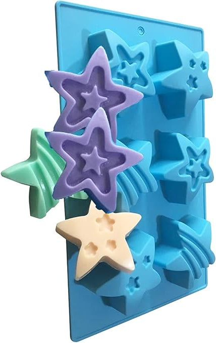 Smello's 6 Cavity Star Kids Special Silicone Mould (KS 107)