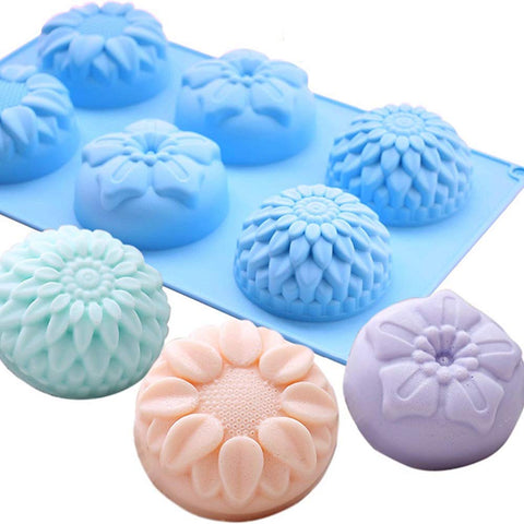 Smello's 6 Cavity Elegant Silicone Floral Mould (FM 104)