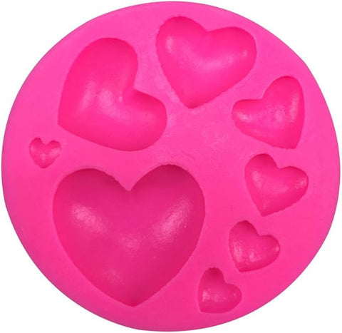 Smello's 3D Heart in Different Sizes Silicone Fondant Mould (FB 102)