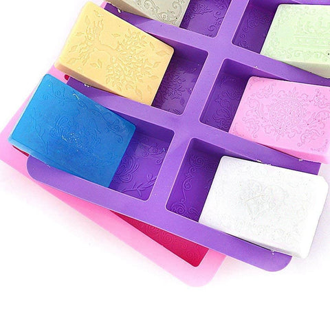 Smello's 6 Cavity Rectangle Silicone 3D Multi Cavity Mould (MC 115)