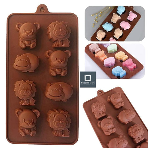 Smello's Safari Animals Chocolate Silicone Moulds (CHM 109)