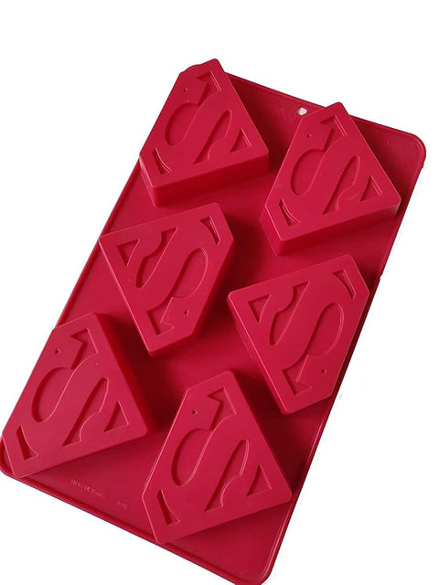 Smello's 6 Cavity Superman Logo Kids Special Silicone Mould (KS 106)