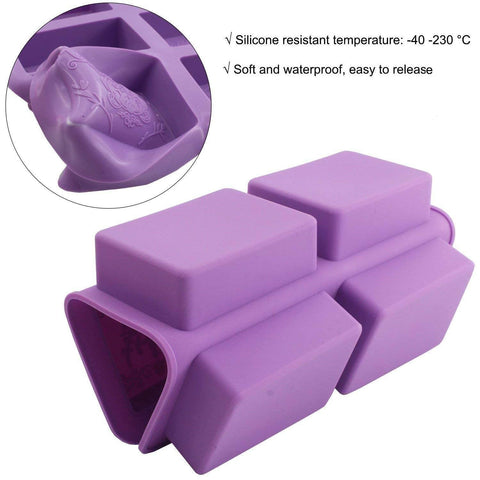 Smello's 6 Cavity Rectangle Silicone 3D Multi Cavity Mould (MC 115)