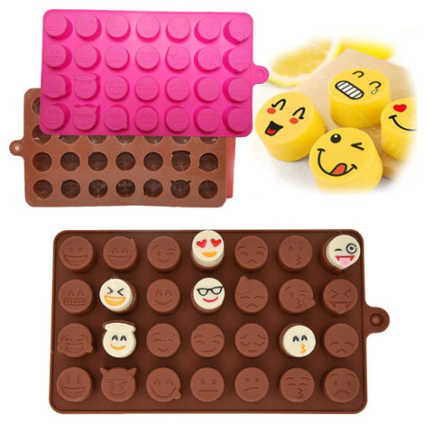 Smello's 28 Cavity Emoji Chocolate Silicone Moulds (CHM 119)