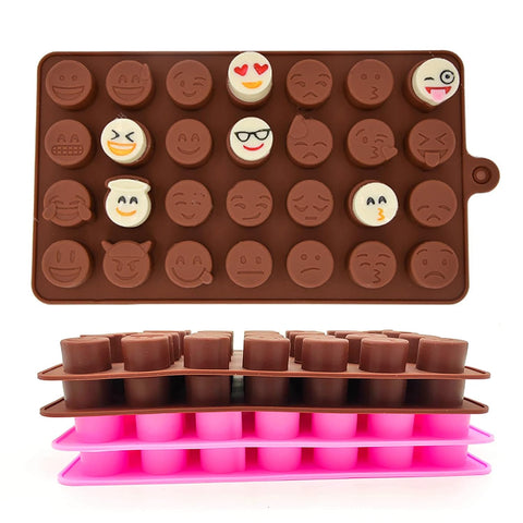 Smello's 28 Cavity Emoji Chocolate Silicone Moulds (CHM 119)