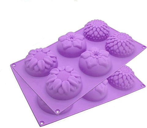 Smello's 6 Cavity Elegant Silicone Floral Mould (FM 104)