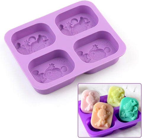 Smello's 4 Cavity Mouse Kids Special Silicone Mould (KS 109)