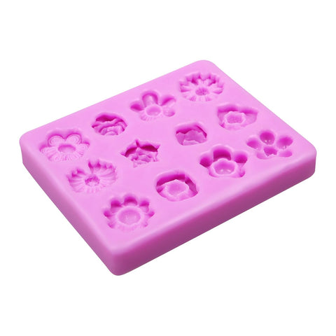 Smello's 12 Cavity Blossom Bliss Silicone Fondant Mould (FB 125)