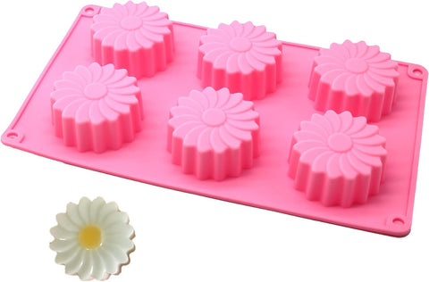 Smello's 6 Cavity Daisy Silicone Floral Mould (FM 108)