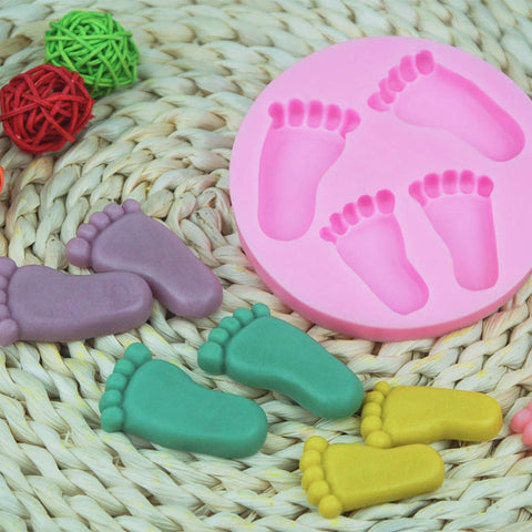 Smello's 3D Baby Feet Silicone Fondant Mould (FB 115)