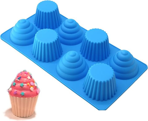 Smello's 8 Cavity Cupcake Kids Special Silicone Mould (KS 111)