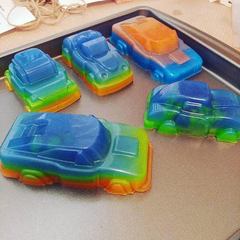 Smello's 6 Cavity Cute Car Kids Special Silicone Mould (KS 104)