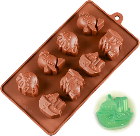 Smello's Car Train Ship Chocolate Silicone Moulds (CHM 108)