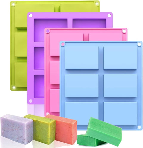 Smello's 6 Cavity Rectangle Silicon Moulds (BS 102)