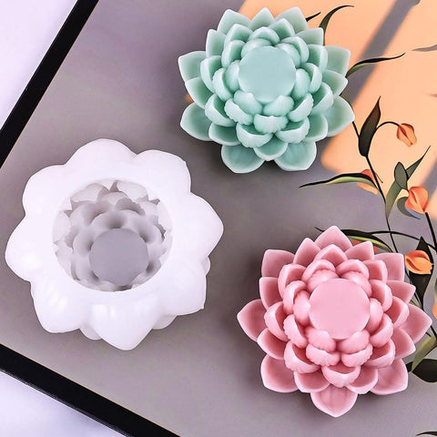 Smello 3D Lotus Flower Silicone mould for Candles, Soap & Resin (SCM 281)