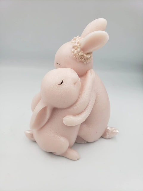 Smello Easter Bunny Hugging Silicone mould for Candles, Soap & Resin (SCM 288)