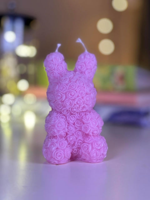 Smello's Rose Rabbit Candle Silicone Mould (SCM 191)