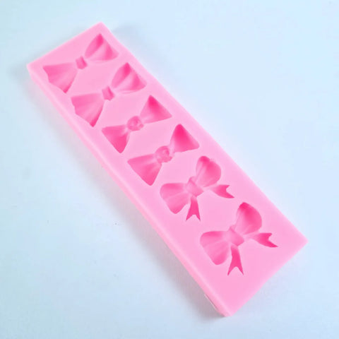 Smello's 6 Cavity Bow Ties Silicone Fondant Mould(FB 110)