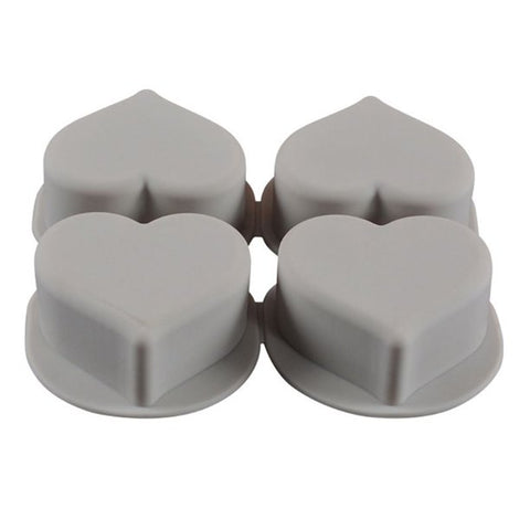 Smello's 4 Cavity Heart Silicon Moulds (BS 106)