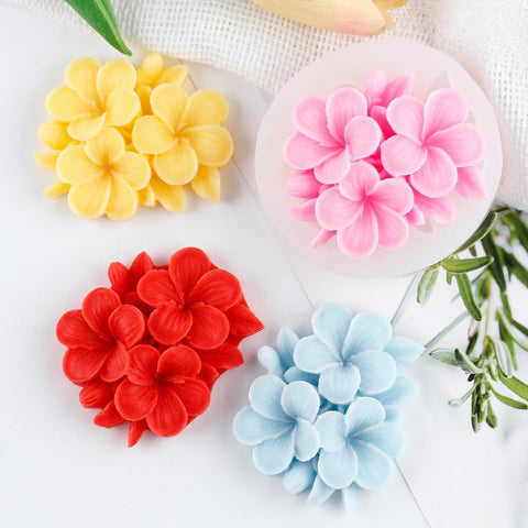 Smello 3D Plumeria Frangipani Flower Silicone Candle & Soap Mold (SCM 289)