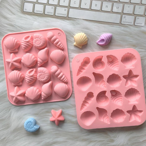 Smello's Seashell and Sea Star Chocolate Silicone Moulds (CHM 154)