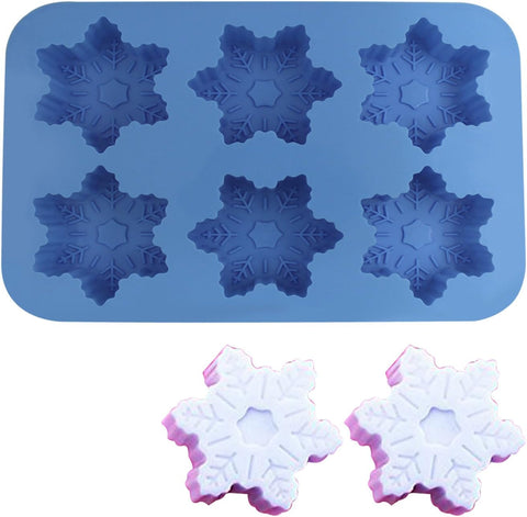 Smello's 6 Cavity Snowflake Christmas Moulds (CE 103)