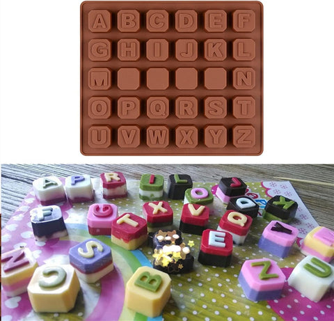 Smello's English Alphabets Chocolate Silicone Moulds (CHM 135)