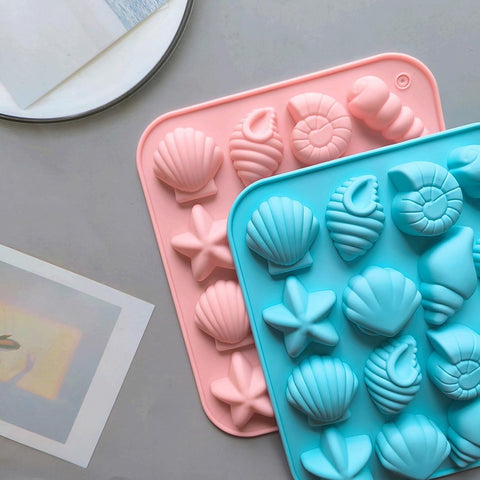 Smello's Seashell and Sea Star Chocolate Silicone Moulds (CHM 154)