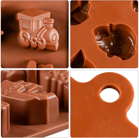 Smello's Car Train Ship Chocolate Silicone Moulds (CHM 108)