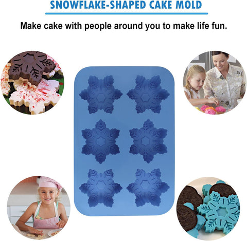 Smello's 6 Cavity Snowflake Christmas Moulds (CE 103)