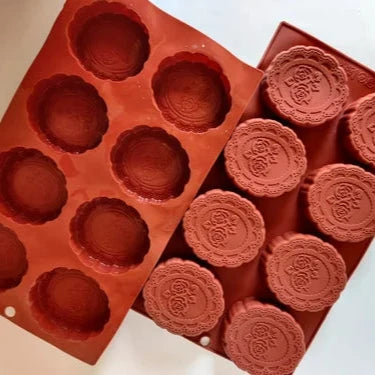 Smello's 8 Cavity Embroidery Silicone Floral Mould (FM 110)