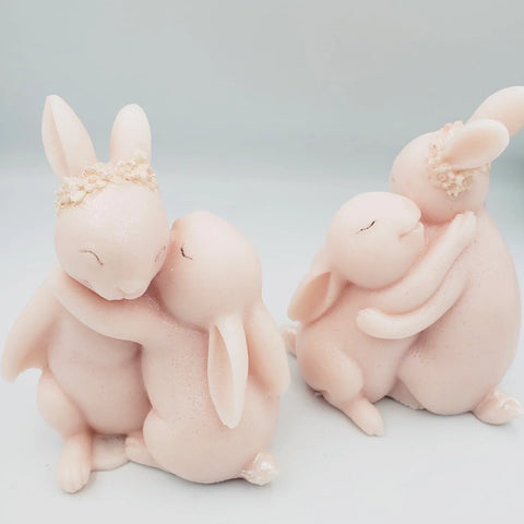 Smello Easter Bunny Hugging Silicone mould for Candles, Soap & Resin (SCM 288)
