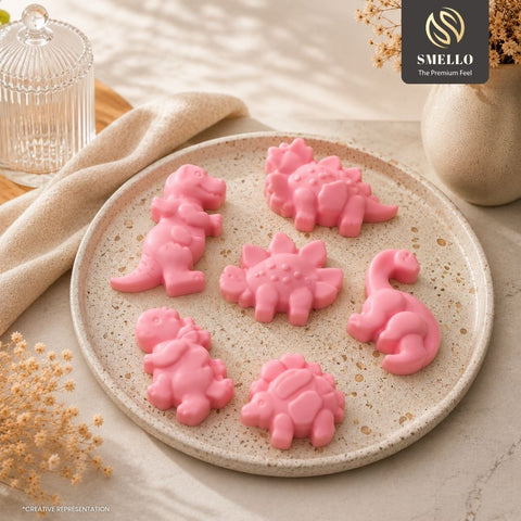 Smello's 6 Cavity Mini Dinousaur Kids Special Silicone Mould (KS 121)
