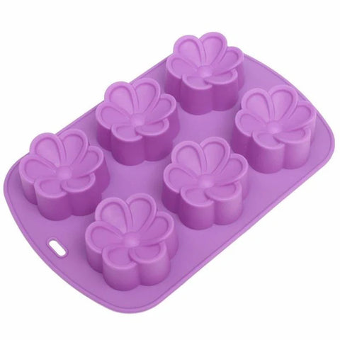 Smello's 6 Cavity Petal Cute Silicone Floral Mould (FM 107)