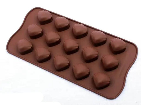 Smello's 15 Cavity Shells Chocolate Silicone Moulds (CHM 122)