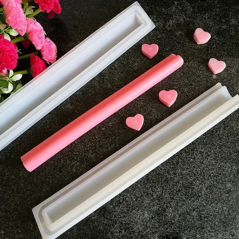 Smello's Heart Tube Silicone Mould (TM 103)