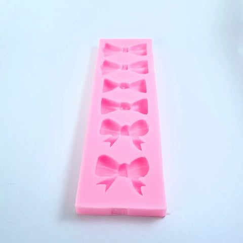 Smello's 6 Cavity Bow Ties Silicone Fondant Mould(FB 110)