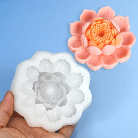 Smello Beautiful Lotus Flower Silicone mould for Candles, Soap & Resin (SCM 282)