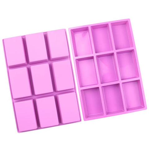 Smello's 9 Cavity Rectangle Shape Silicon Moulds (BS 124)