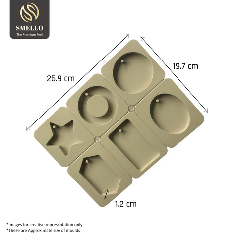 Smello's 6 Cavity Hanging Wax Moulds (ACM 104)