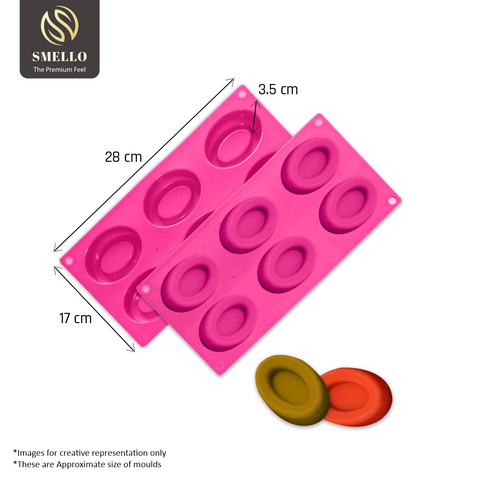 Smello's 6 Cavity Cupcake Silicon Moulds (BS 119)