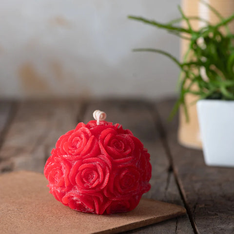 Smello's Flower Ball Candle Silicone Mould (SCM 131)