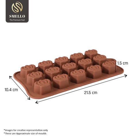 Smello's Crown Shape Chocolate Silicone Moulds (CHM 105)