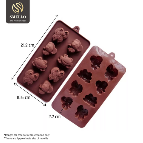 Smello's Cute Animal Chocolate Silicone Moulds (CHM 107)