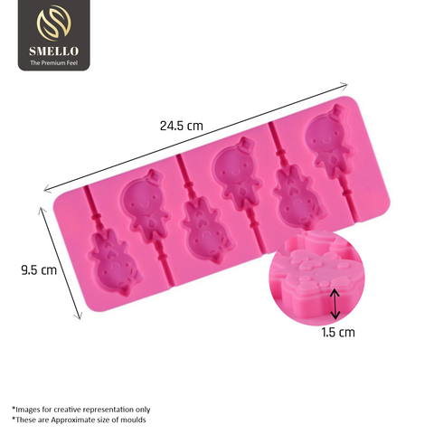 Smello's Cartoon Shaped Pans Chocolate Silicone Moulds (CHM 137)