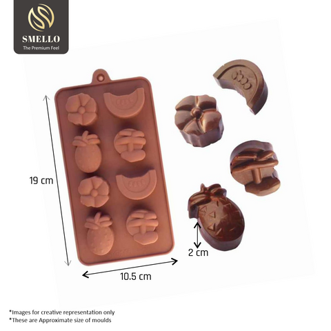 Smello's Tropical Fruits Chocolate Silicone Moulds (CHM 151)